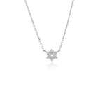 Full Pave Small Magen David Necklace