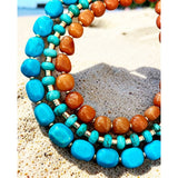 Orange Adventurine Oblong Necklace