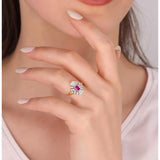 Octogonal Vintage Style Adjustable Ring