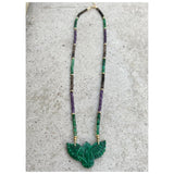 Malachite Phoenix Assorted Gems Necklace