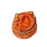 Orange Bandana Bucket Bag
