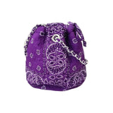Purple Bandana Bucket Bag