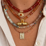 Jaipur Carnelian Eye Necklace