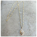 Vintage Style Filigree Chain Aish Necklace