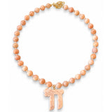 Big Hai Peach Moonstone Necklace