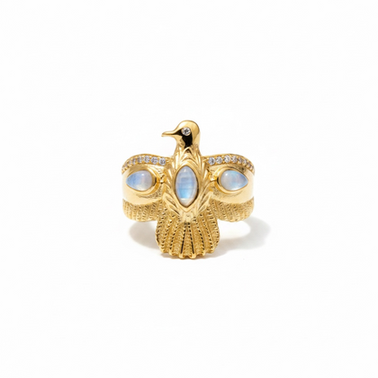 Gems Eagle Adjustable Ring