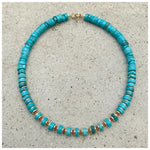 Jess Turquoise Carnelian Beaded Necklace