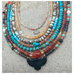 Jess Turquoise Carnelian Beaded Necklace