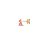 Enamel חי (hai) Stud Earring