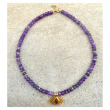 Jaipur Amethyst Eye Beaded Necklace