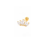 5 Marquise Crown Piercing Stud Earring