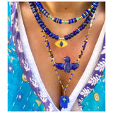 Jaipur Lapis Eye Beaded Necklace