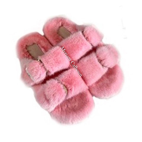 Baby Pink Arizona Slippers
