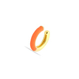 Half Enamel Cylinder Hoop Ear Cuff