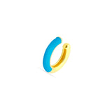 Half Enamel Cylinder Hoop Ear Cuff