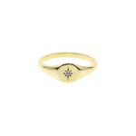 Starburst Small Signet Ring