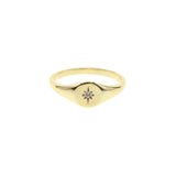Starburst Small Signet Ring