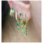 India Fringe Stud Piercing Earring