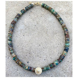 Flower Power African Turquoise Necklace