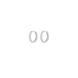 Micro 5mm Pave Eternity Hoops