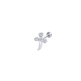 Arched Dagger Piercing Stud Earring