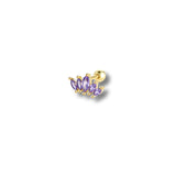 5 Marquise Crown Piercing Stud Earring