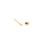 1mm Scalloped Stud & Hanging Stone Piercing Earring
