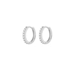 XS 8mm Pave Eternity Hoops