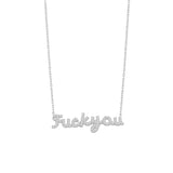 Collar con guión de Fuck You Pave