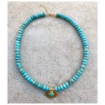 Jaipur Large Turquoise Eye Beaded Necklace