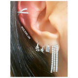 Rectangular Retro Stud Earrings