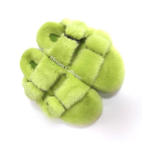 Lime Arizona Slippers