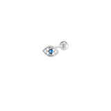 Small Pave Eye Stud Piercing Earring