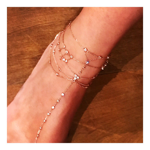 Draped Footbracelet