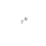 Mini Oval Scalloped Stud Piercing Earring