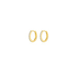 Micro 5mm Pave Eternity Hoops