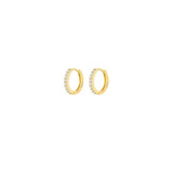 Micro 5mm Pave Eternity Hoops