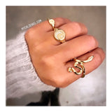 Starburst Small Signet Ring