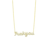 Collar con guión de Fuck You Pave