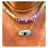 Bindi Medium Gem Eye Necklaceb