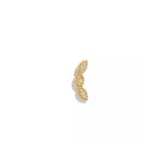 3 Ovals Braided Style Piercing Stud Earring